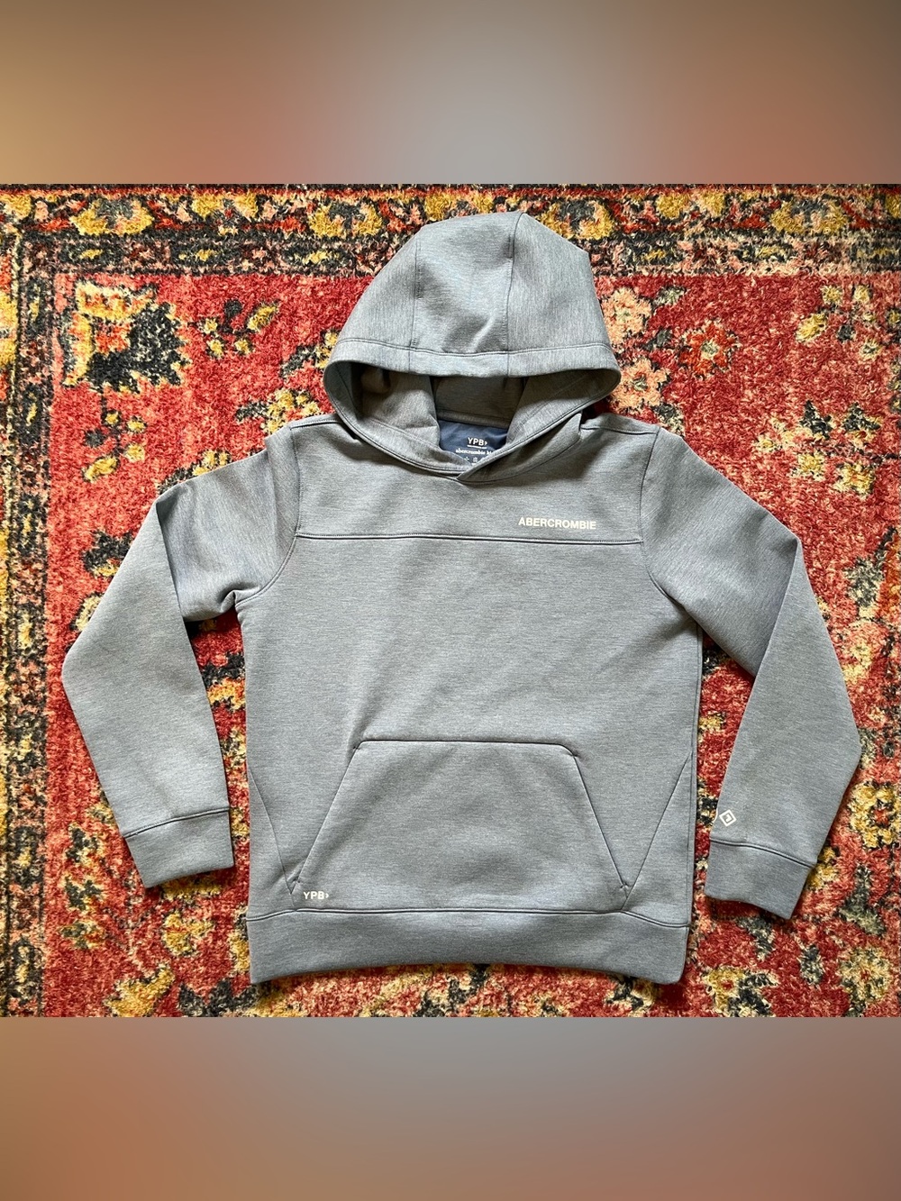 abercrombie kids Heather blue hooded pullover sweatshirt size 13-14yr